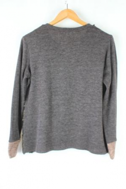 jersey punto texturas marron sarfi
