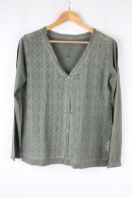 chaqueta punto camiseta con encaje verde gerry