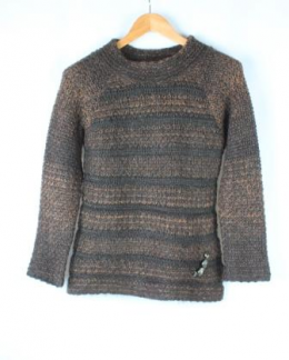 jersey punto marron 