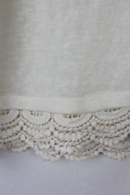 jersey punto y crochet marfil milano