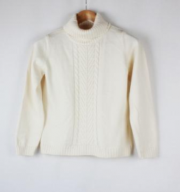 jersey cuello alto marfil
