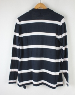 cardigan azul y blanco tex
