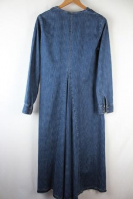 vestido largo vaquero zara