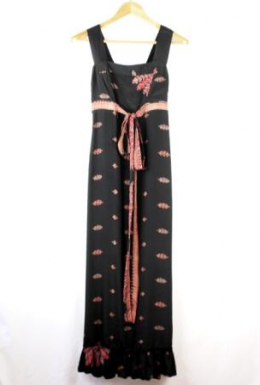 vestido largo estampado seda numa boa
