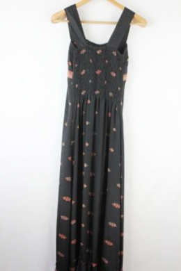 vestido largo estampado seda numa boa