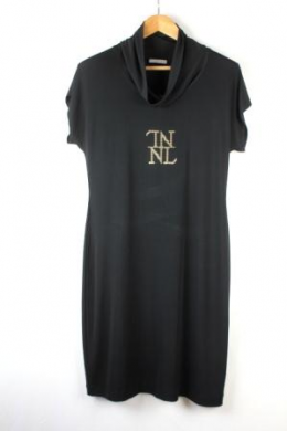 vestido punto negro naulover