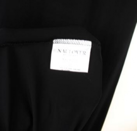 vestido punto negro naulover