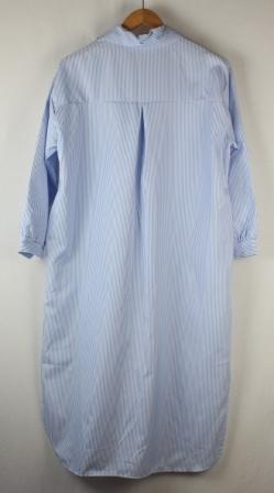 vestido camisero rayas azul