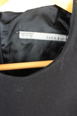 vestido basico negro zara