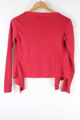 chaqueta corta punto rojo