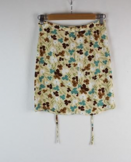 mini falda floral zara 34