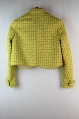 chaqueta tweed amarillo s/38