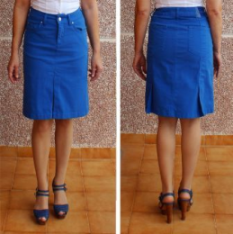 FALDA AZUL KLEIN