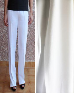pantalon crepe blanco