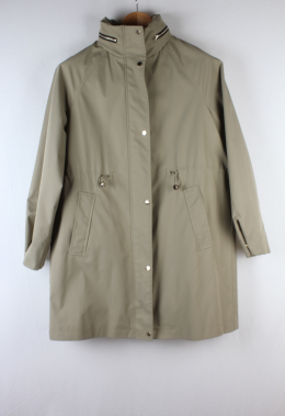 gabardina oversize caqui zara