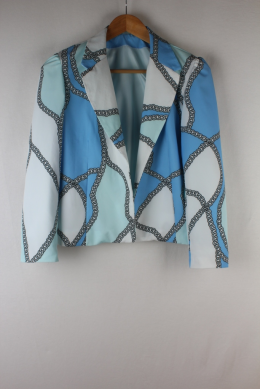 blazer estampada cadenas
