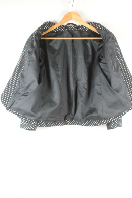 chaqueta lunares negro