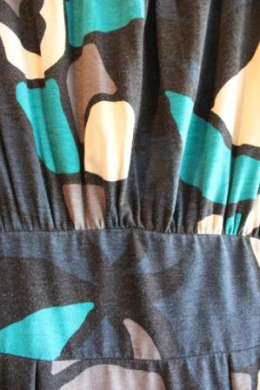 vestido de punto multicolor