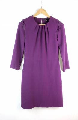 vestido morado pedreria pedro del hierro 38