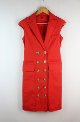vestido camisero rojo pedro del hierro 38