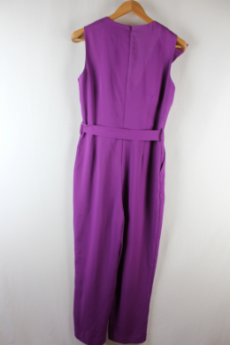 Mono largo volante morado cortefiel