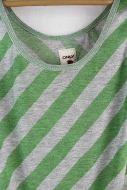 Camiseta tirantes rayas verde only m