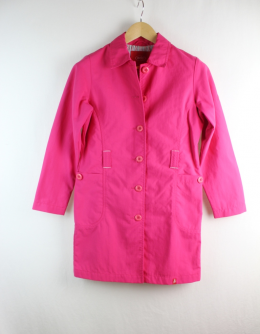 trench fucsia mujer edc m