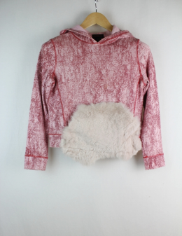 sudadera tipo canguro rosa custo barcelona s