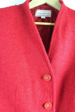 chaqueta tweed rojo gloria estellés 52