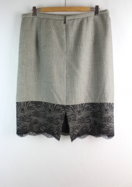 falda tubo con  lana gloria estellés 48
