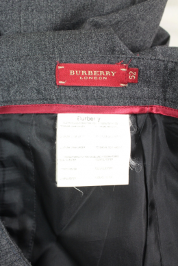 conjunto pantalon+blazer gris burberry 46