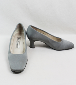 zapatos satinados gris lurueña 36,5