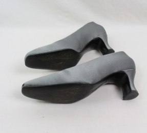 zapatos satinados gris lurueña 36,5