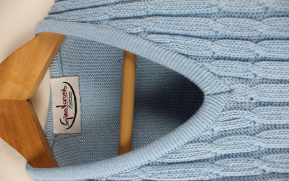 chaleco punto azul Gina Varani