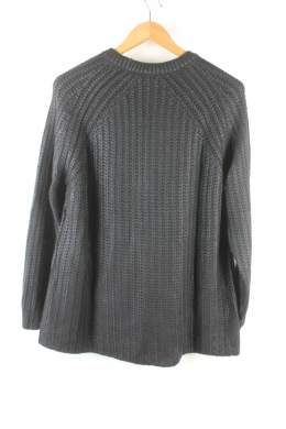 jersey cremalleras negro mango