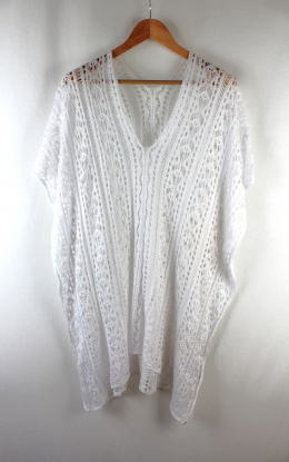 Poncho playero crochet