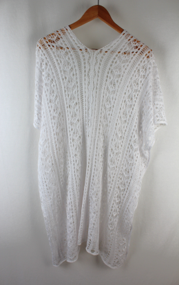 Poncho playero crochet