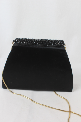 bolso fiesta satinado negro