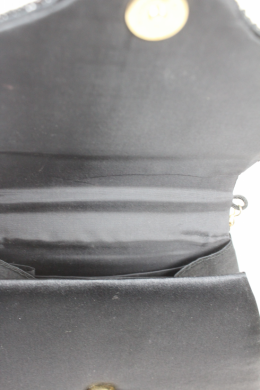 bolso fiesta satinado negro