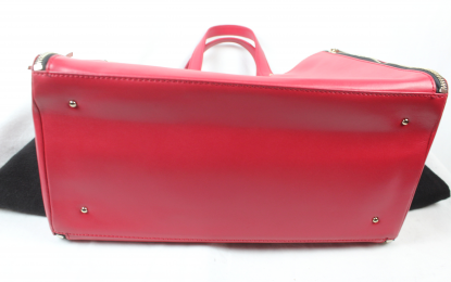 bolso piel rojo purificacion garcia