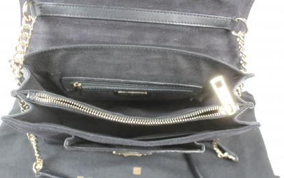 bolso acolchado negro roberto verino 