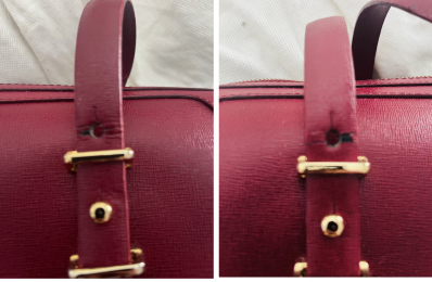 bolso bowling piel granate pedro del hierro