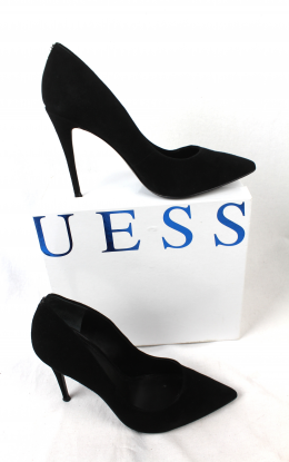 Salones nobuk negro guess