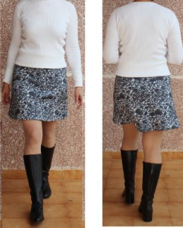 MINI FALDA ESTAMPADA