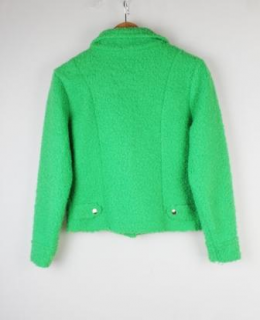 chaqueta bike verde creme boheme l