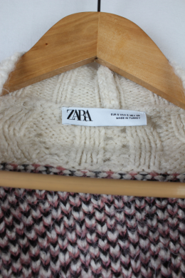 cardigan jaquard oversize zara