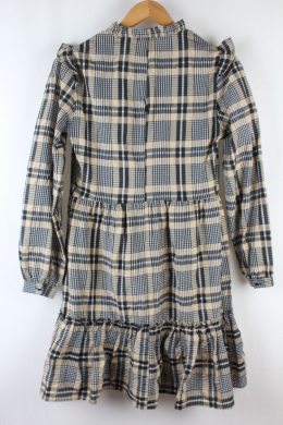 vestido tartan beige cya