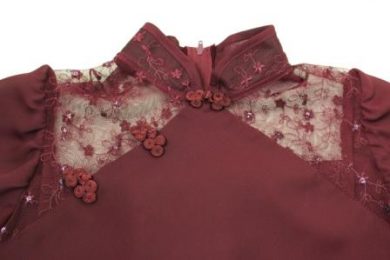 vestido largo crepe