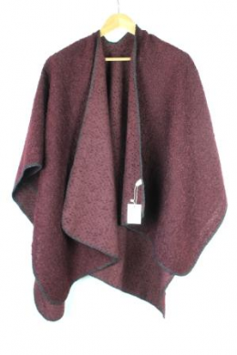capa/poncho lana double m milano