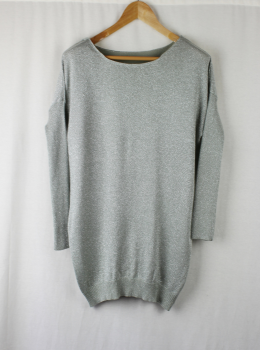 JERSEY PLATEADO OVERSIZE